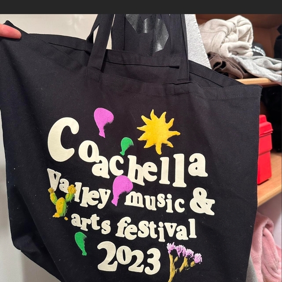 Coachella Black Tote Bag - Picture 1 of 1